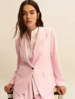 Giacca in viscosa con lamé - ROSA