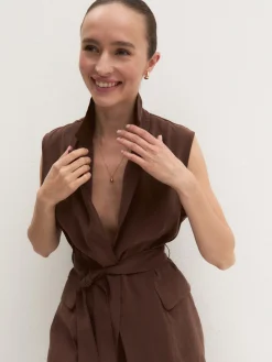 Gilet con cintura - CAFFE`