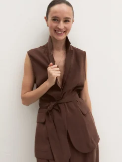 Gilet con cintura - CAFFE`