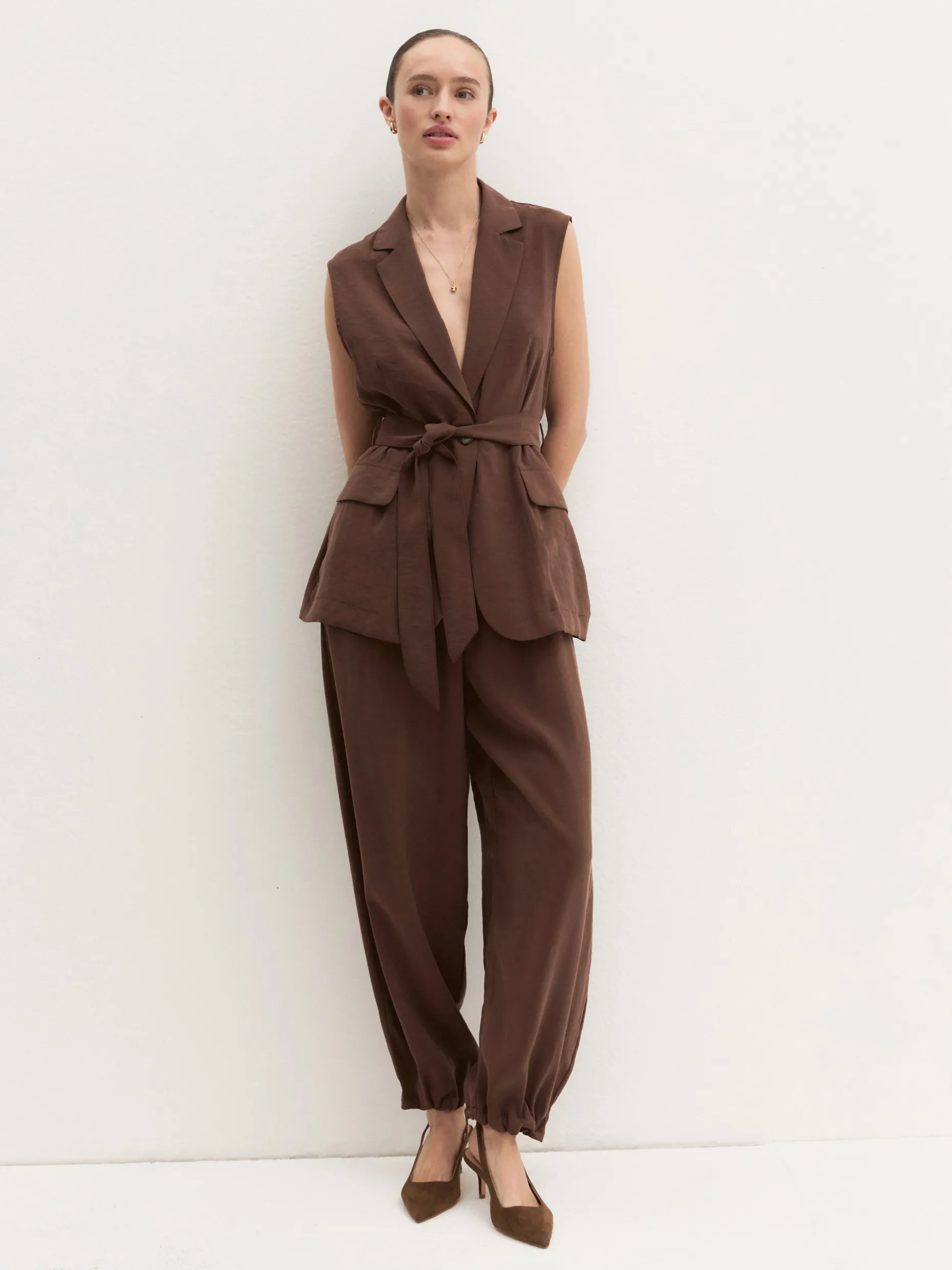 Gilet con cintura - CAFFE`