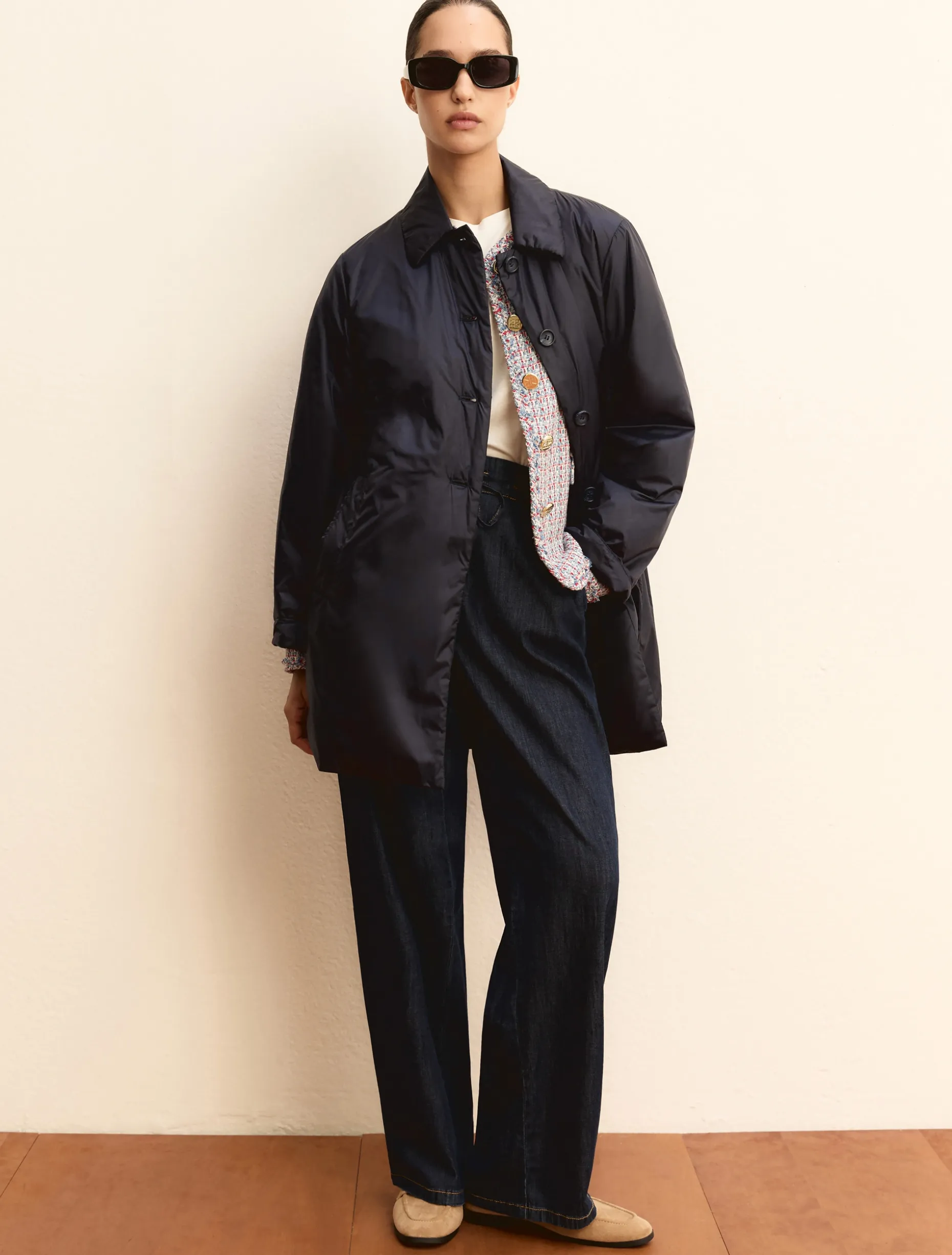 Impermeabile in tessuto - NAVY