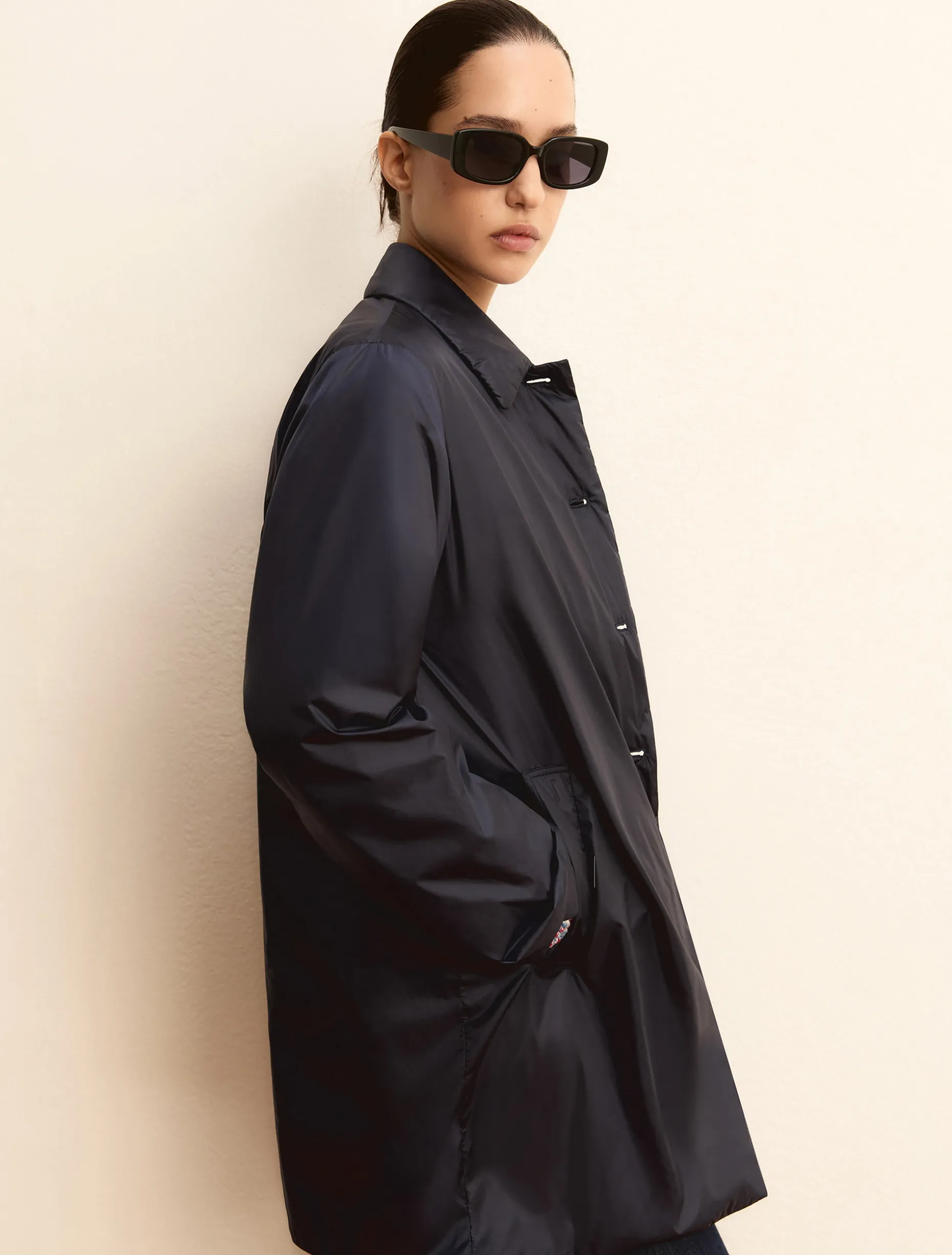 Impermeabile in tessuto - NAVY