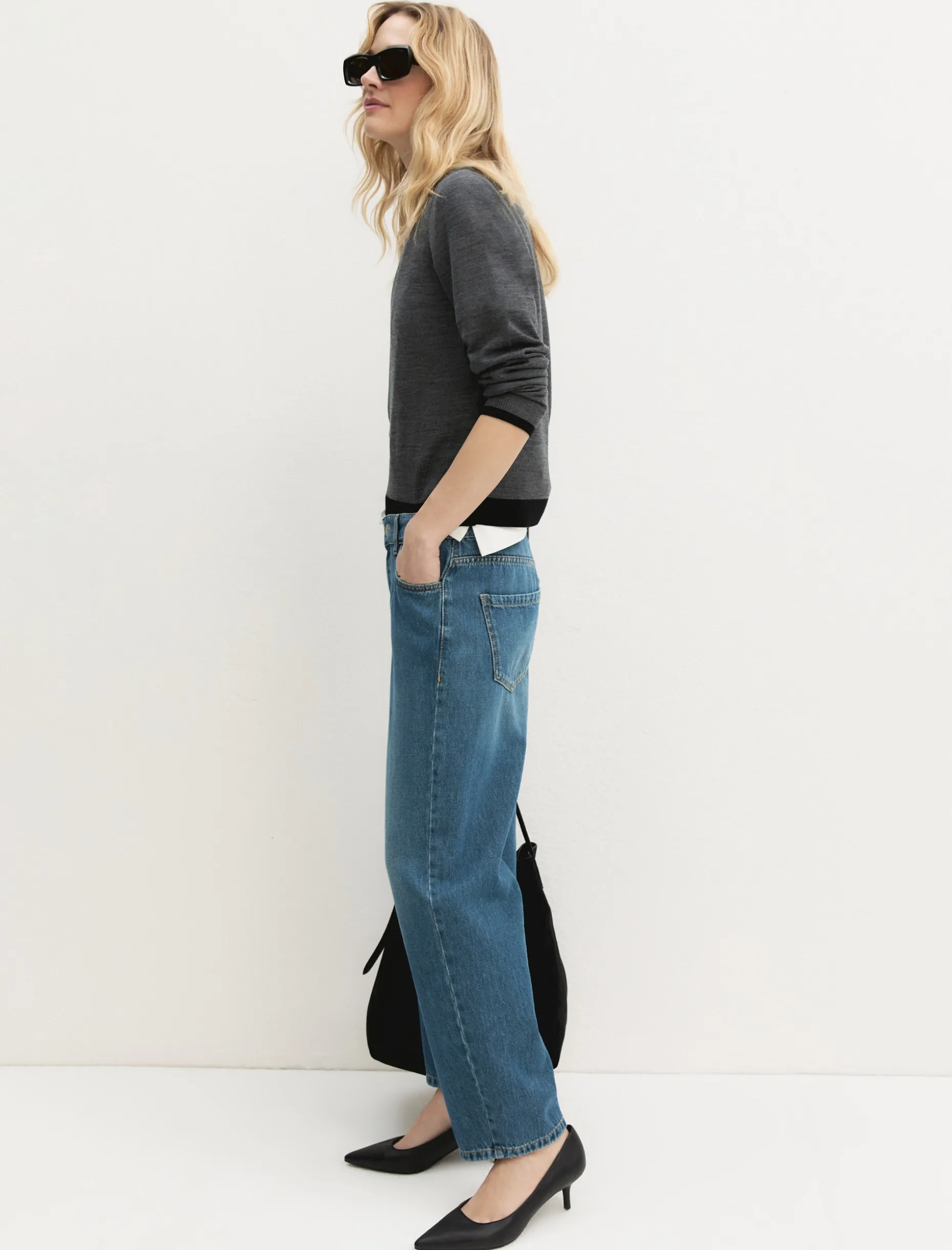 Jeans slim in puro cotone - BLUE JEANS