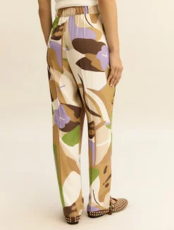 Jogger in twill - SABBIA