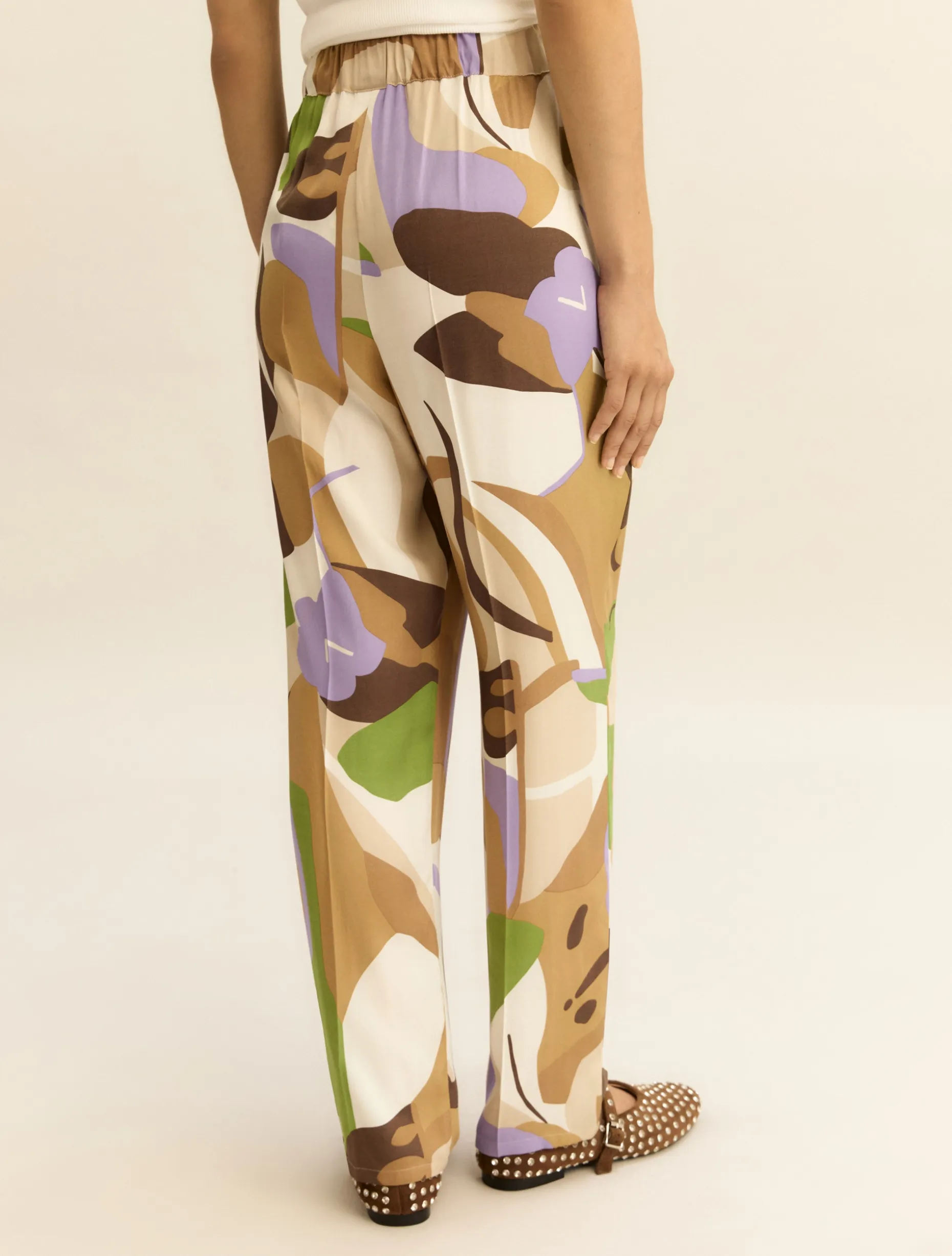 Jogger in twill - SABBIA