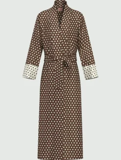 Kimono in twill stampato - KAKI