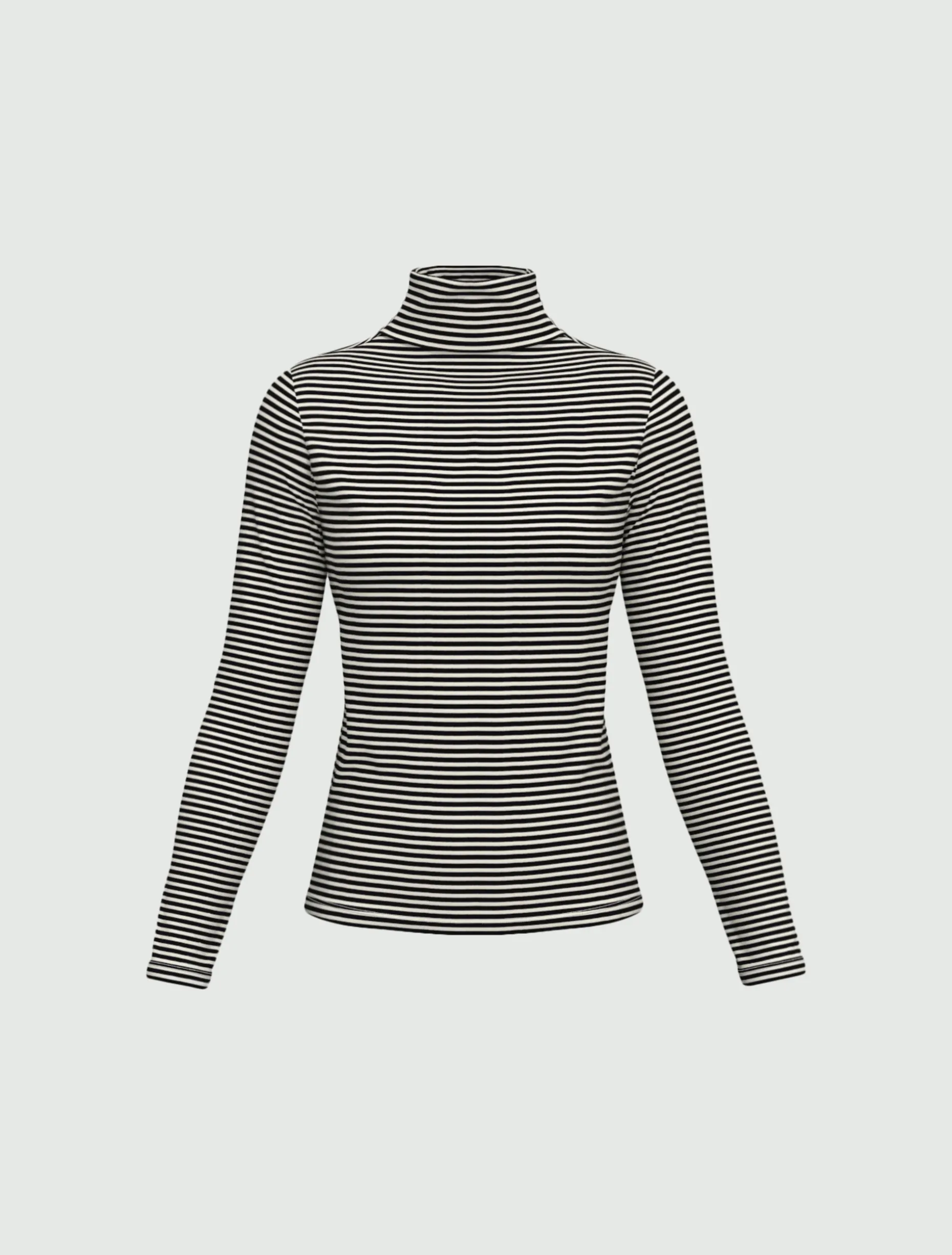 Maglia a lupetto in viscosa - NERO