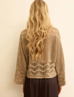 Maglia con lurex - CAMMELLO