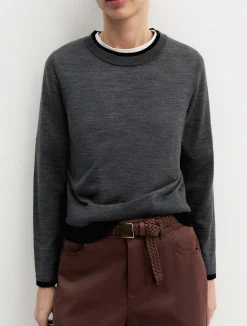 Maglia in pura lana - GRIGIO MEDIO