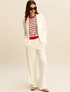 Maglia in viscosa stretch - BIANCO
