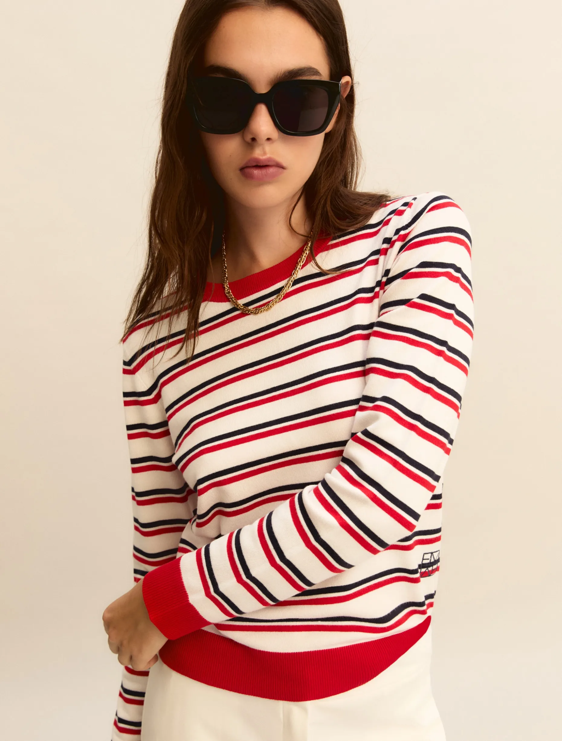 Maglia in viscosa stretch - BIANCO