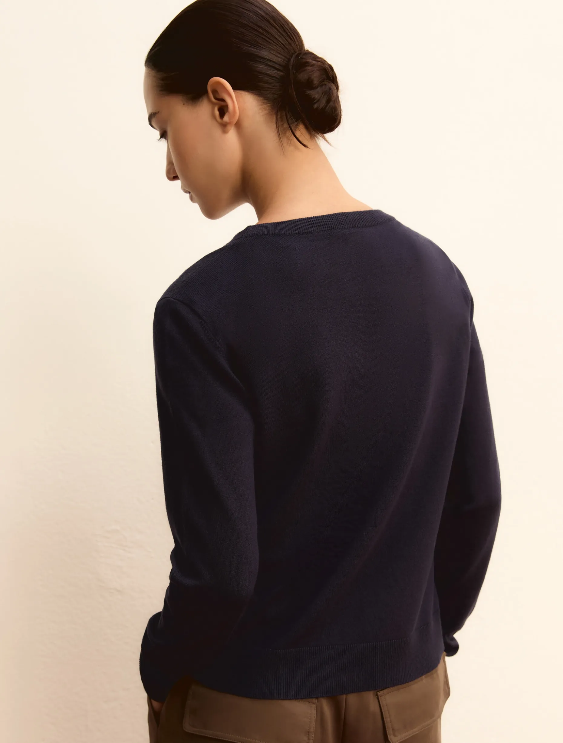 Maglia in viscosa stretch - BLU
