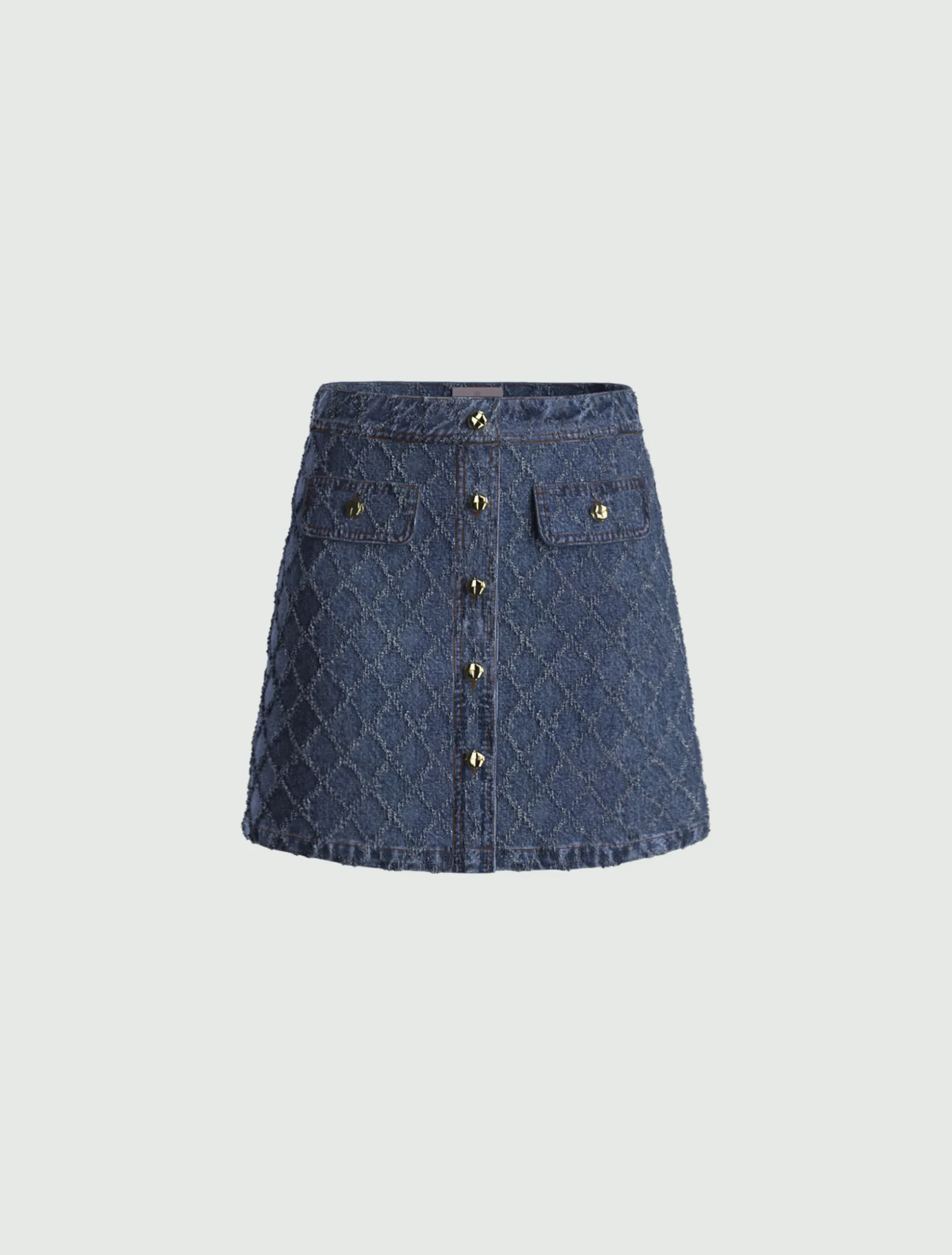 Mini gonna in denim - BLUE JEANS