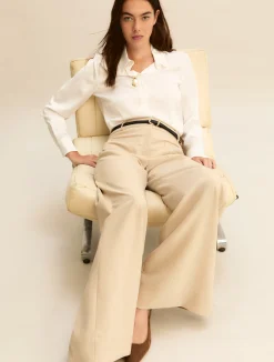 Pantalone bistretch - BEIGE