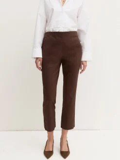Pantalone capri in cotone stretch - CAFFE`