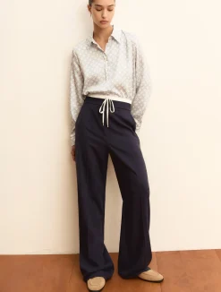 Pantalone con coulisse - BLU