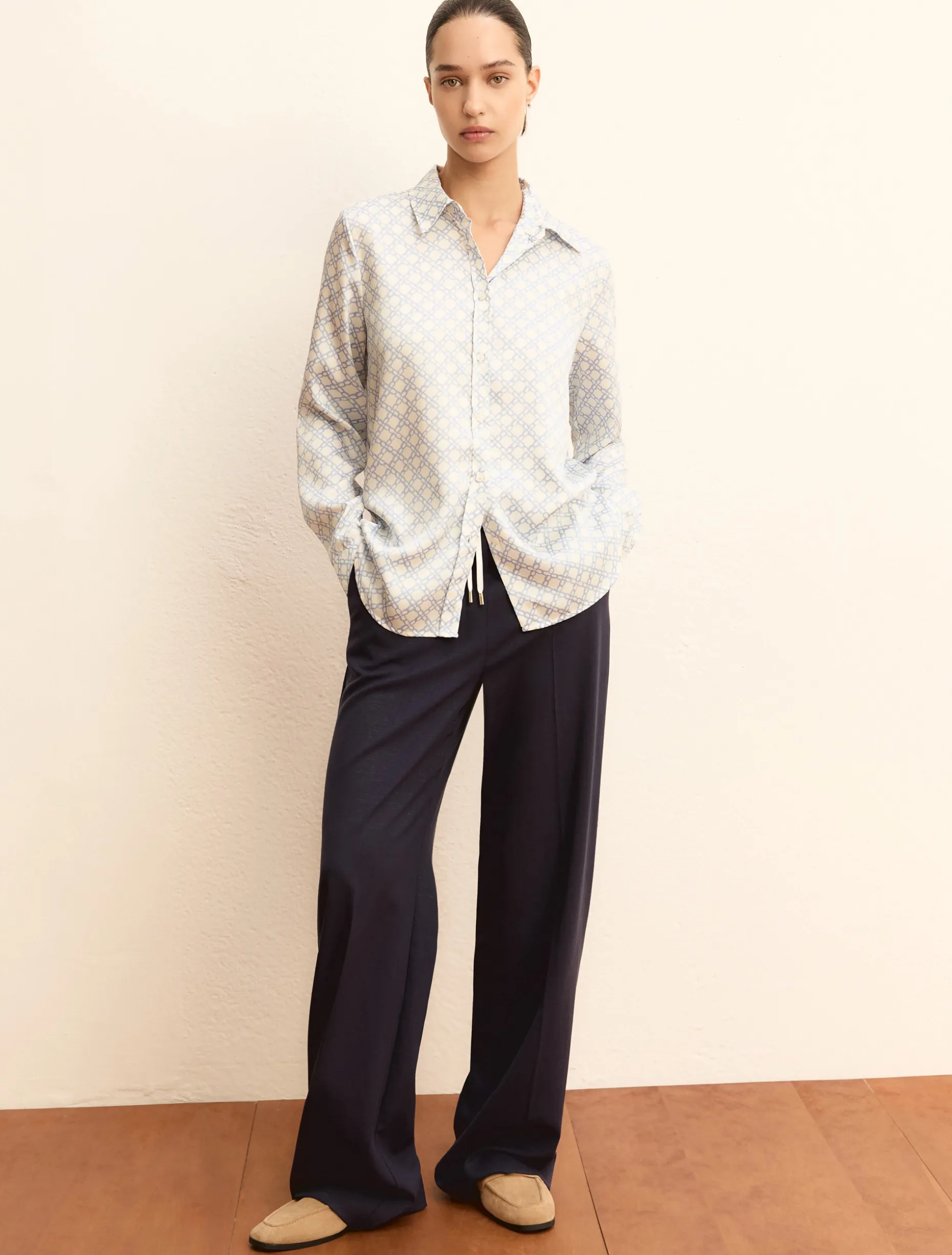 Pantalone con coulisse - BLU