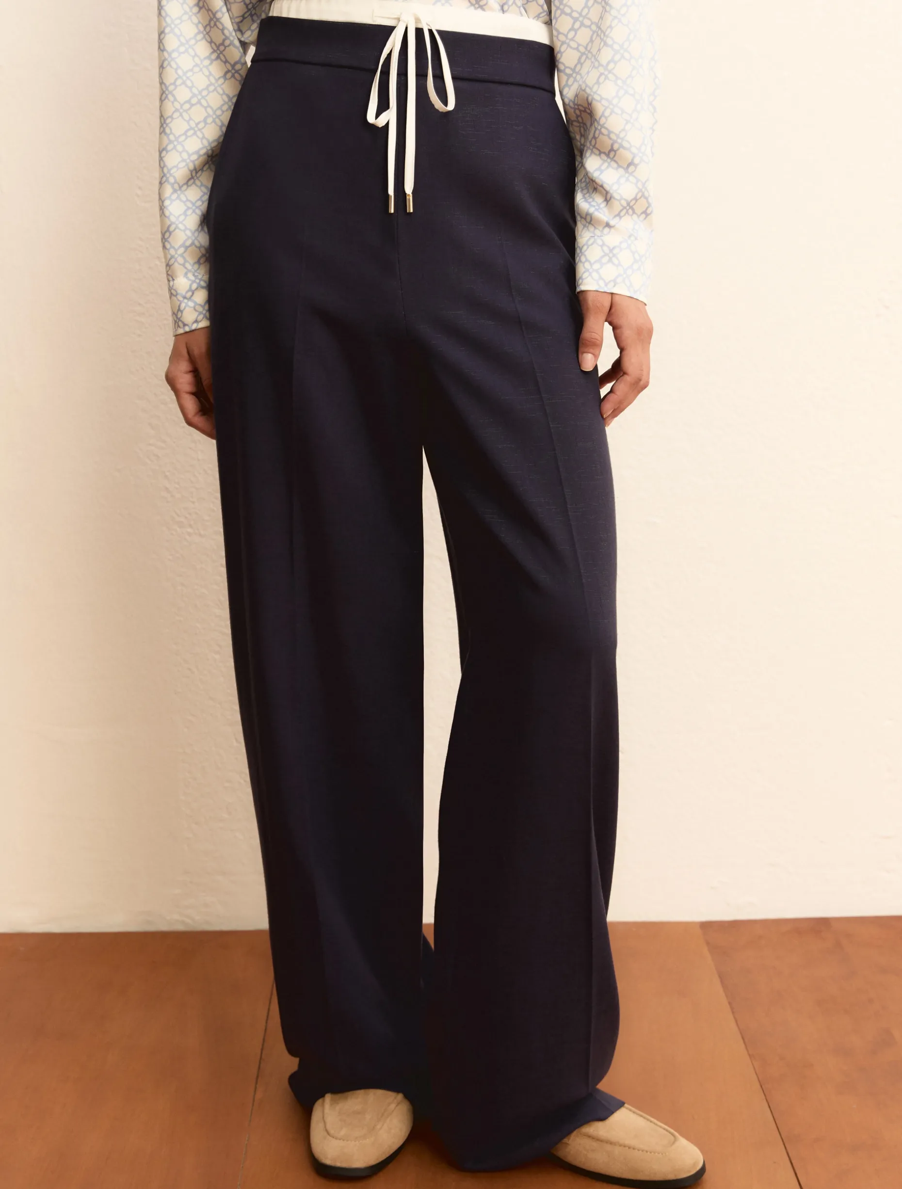 Pantalone con coulisse - BLU