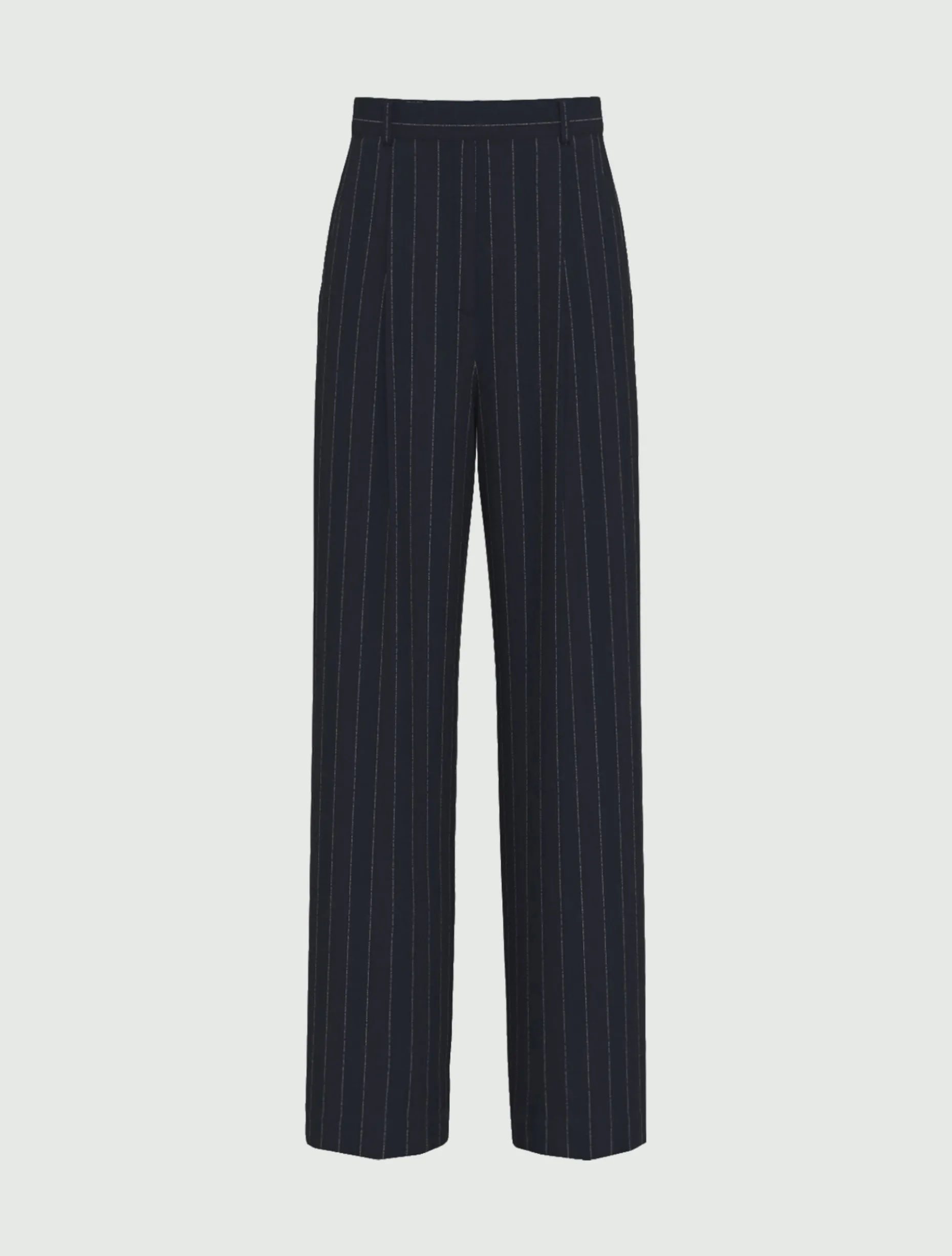 Pantalone in gessato lamé - NAVY