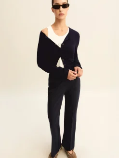 Pantalone in jersey stretch - BLU