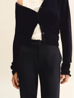 Pantalone in jersey stretch - BLU