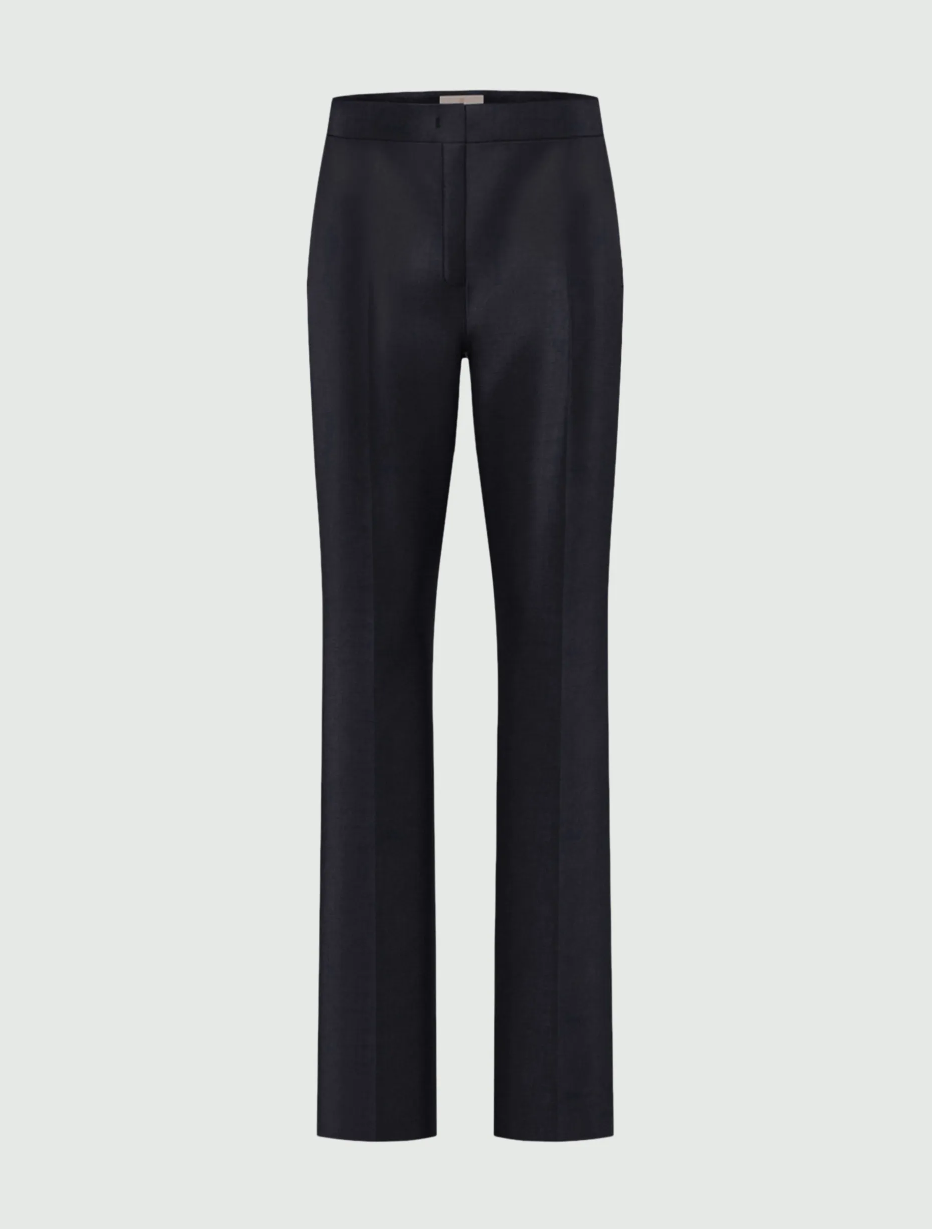 Pantalone in raso di lino e viscosa - BLU
