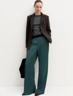 Pantalone in raso matte - VERDE