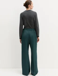 Pantalone in raso matte - VERDE