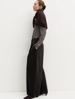 Pantalone in raso stretch - GRAFITE