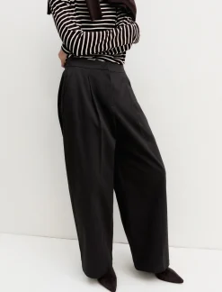 Pantalone in raso stretch - GRAFITE