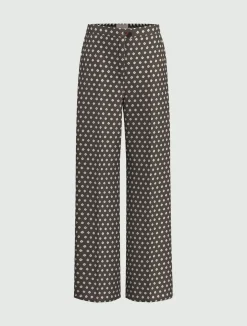 Pantalone in twill stampato - KAKI