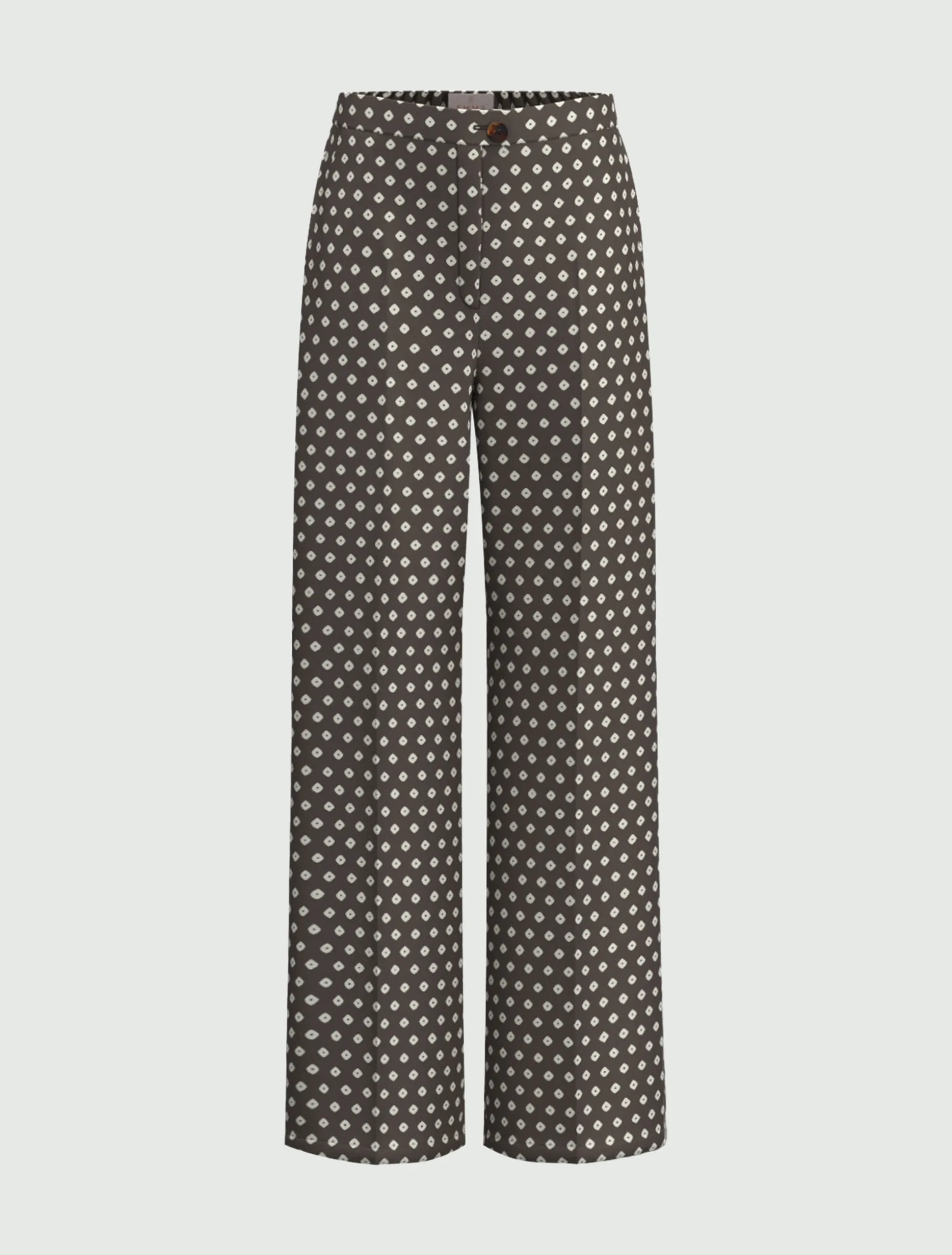 Pantalone in twill stampato - KAKI