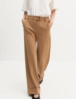 Pantalone in twill stretch - CAMMELLO