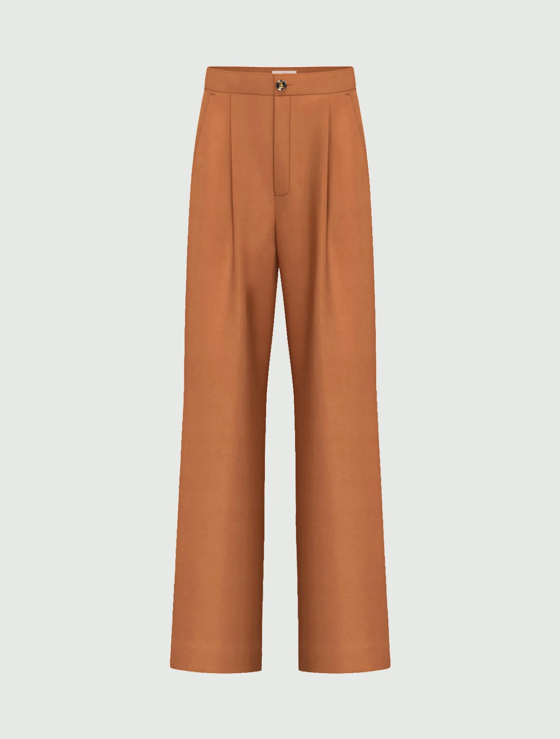 Pantalone wide leg in lyocell - TERRA