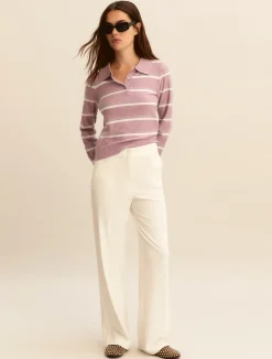 Pantalone ampio in jersey - BIANCO