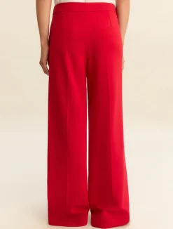 Pantalone ampio in jersey - ROSSO