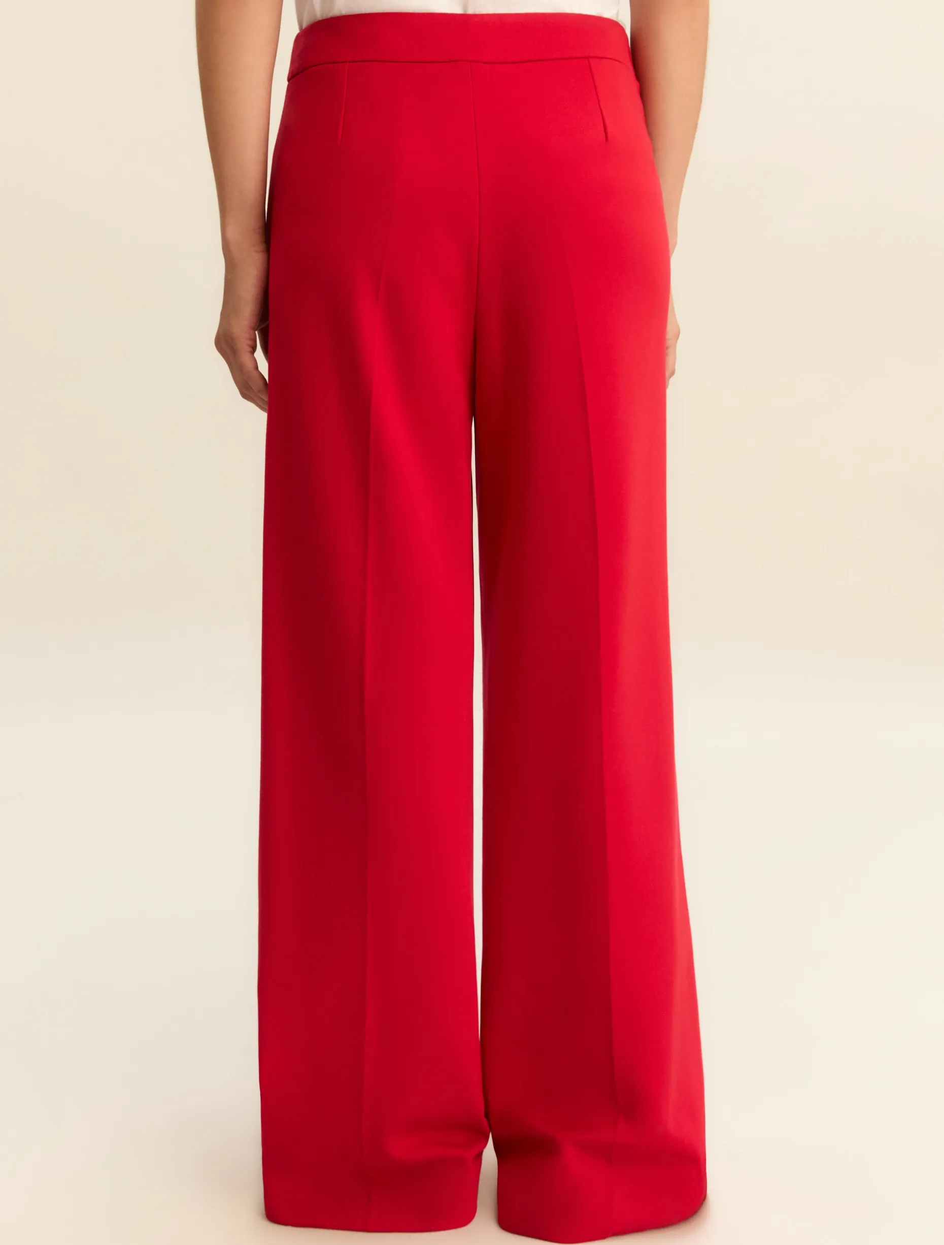 Pantalone ampio in jersey - ROSSO