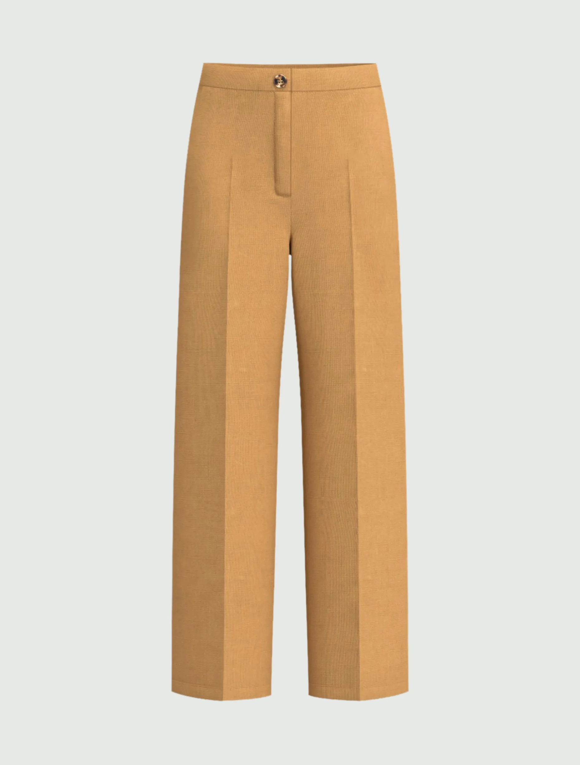 Pantalone dritto in lino - ECRU`