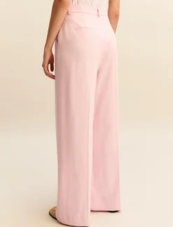 Pantalone in viscosa con lamé - ROSA
