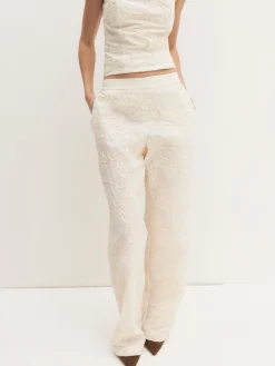 Pantalone morbido in cotone - PANNA