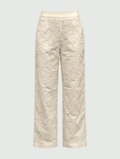 Pantalone morbido in cotone - PANNA