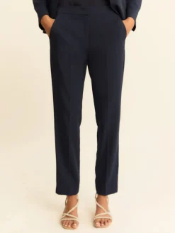 Pantalone slim in faille - BLU