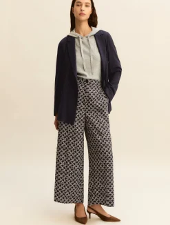 Pantaloni in twill - BLU