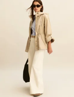 Parka corto antigoccia - BEIGE