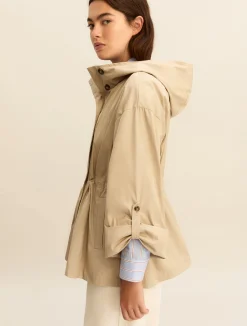Parka corto antigoccia - BEIGE