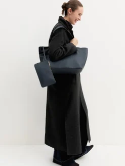 Shopper con pochette - BLU