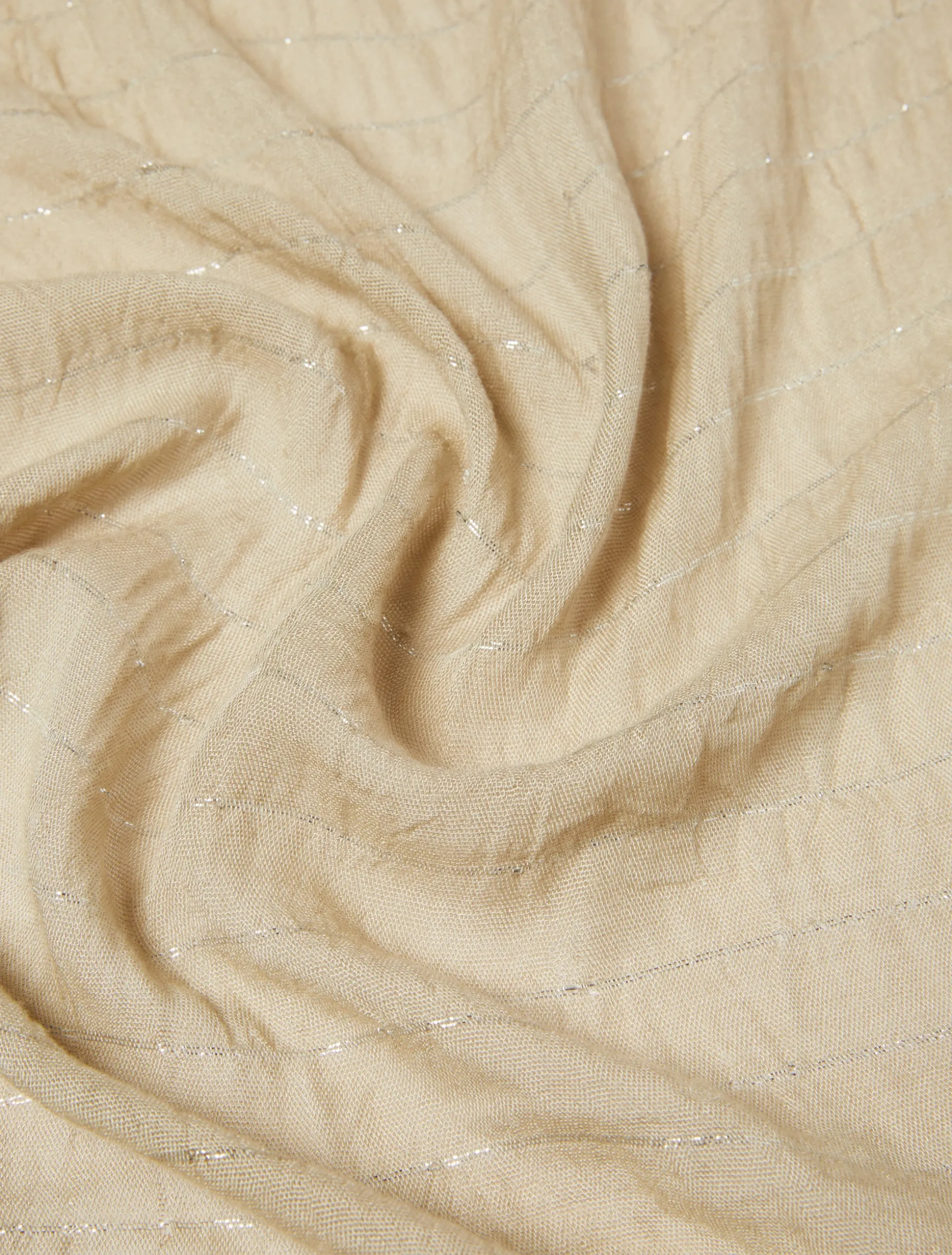 Stola con filo di lurex - BEIGE