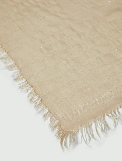 Stola con filo di lurex - BEIGE