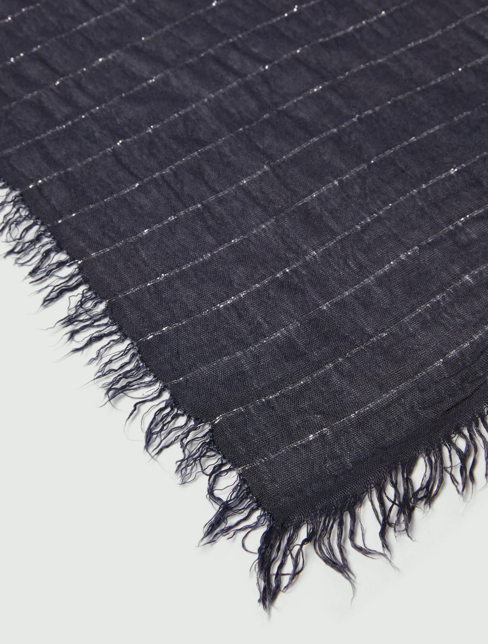 Stola con filo di lurex - NAVY