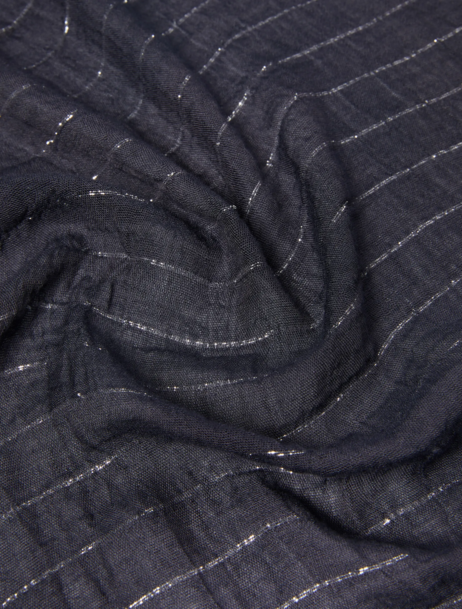 Stola con filo di lurex - NAVY